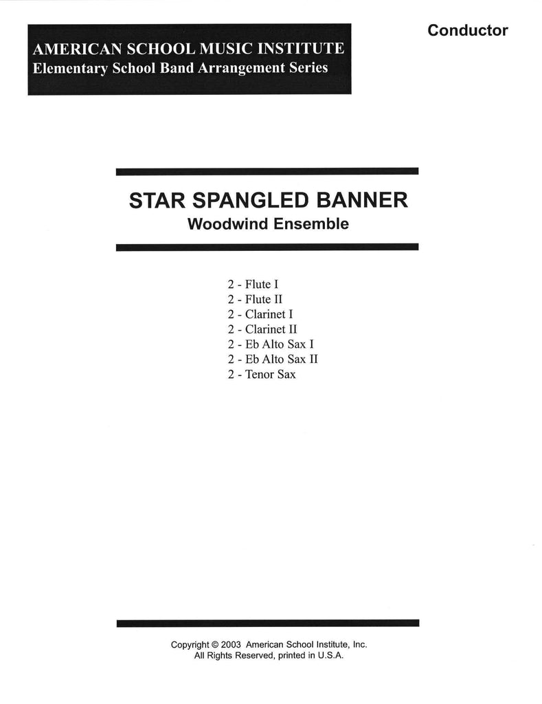 clarinet sheet music star spangled banner