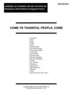 Come Ye Thankful People Come - Full Band