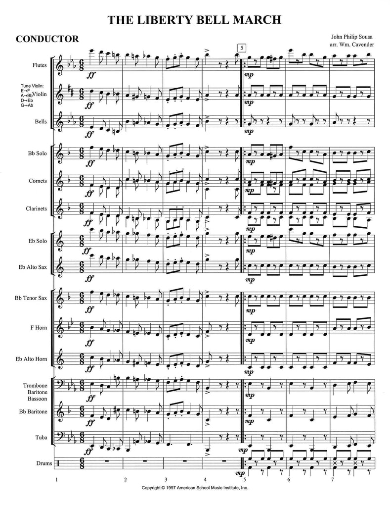 Liberty Bell March - Full Band – American School Music Institute