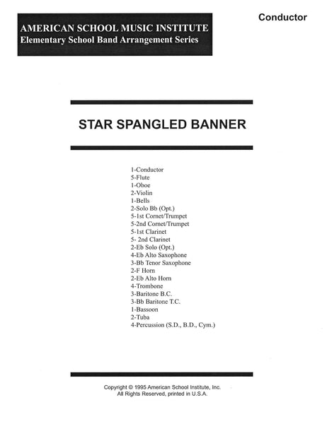 Star Spangled Banner - Full Band
