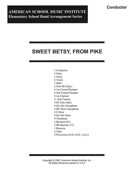 Sweet Betsy, From Pike - Full Band