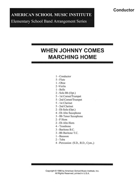 When Johnny Comes Marching Home - Full Band