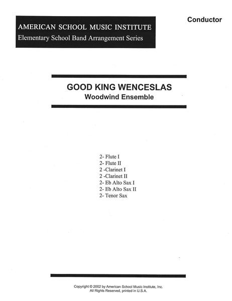 Good King Wenceslas - Woodwind Ensemble